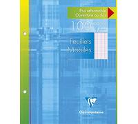 Clairefontaine Feuillets mobiles avec étui 17x22 Séyès 100 pages