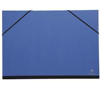 Clairefontaine 144802C - Un carton à dessin fermeture élastiques 28x38 cm, Bleu nuit