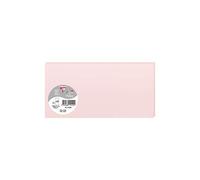 Clairefontaine 1555C - Paquet de 25 Cartes Simples - Format DL 10,6x21,3cm - 210g/m² - Coloris Rose - Cartons d'Invitation Evènements et Correspondance - Gamme Pollen - Papier Premium Lisse
