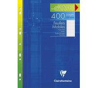 Clairefontaine 1792C - Étui Feuillets Mobiles A4 400p Petits Carreaux 90g