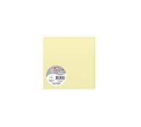 Clairefontaine 1818C - Paquet de 25 Cartes Simples - Format Carré 13,5x13,5cm - 210g/m² - Coloris Canari - Cartons d'Invitation Evènements et Correspondance - Gamme Pollen - Papier Premium Lisse