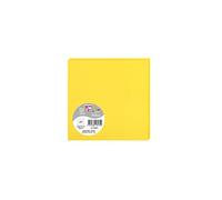 Clairefontaine 1823C - Paquet de 25 Cartes Simples - Format Carré 13,5x13,5cm - 210g/m² - Coloris Jaune Soleil - Cartons d'Invitation Evènements et Correspondance - Gamme Pollen - Papier Premium Lisse