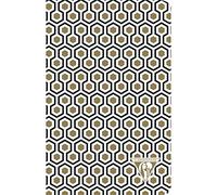 Clairefontaine 192606C Un Carnet Cousu motif doré et noir - 11x17 cm 96 Pages Lignées Papier Clairefontaine Ivoire 90 g - Couverture Carte Pelliculage Mat - Collection Neo Deco Automne-Hiver