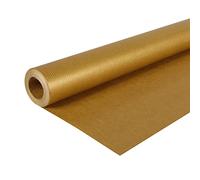 Clairefontaine Rouleau de papier kraft vergé 195775C – Or 10x0,70m 65 g – Emballage cadeaux, DIY