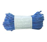 Clairefontaine - 196013C - Pelote Raphia Bleu France - Ensemble de plusieurs fils de Raphia Longueur 1m50 par fil- 50g - Loisirs Créatifs - Emballage Cadeau - DIY Multiples
