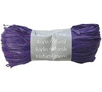 Clairefontaine - 196044C - Pelote Raphia Prune - Ensemble de plusieurs fils de Raphia Longueur 1m50 par fil- 50g - Loisirs Créatifs - Emballage Cadeau - DIY Multiples
