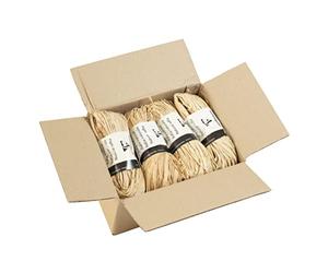 CLAIREFONTAINE - 196071Cpack - 8 pelotes raphia - 50g - Naturel - 1,50m