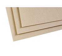 Clairefontaine 197019C Paquet Papier Pastelmat - 5 Feuilles Carte Spéciale pour Pastels Secs - 24x32 cm 360g - Sable