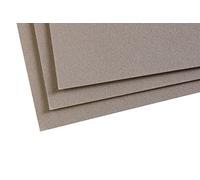 Clairefontaine 197023C Paquet Papier Pastelmat - 5 Feuilles Carte Spéciale pour Pastels Secs - 24x32 cm 360g - Gris Foncé