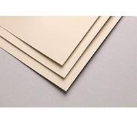 Clairefontaine 197059C Paquet Papier Pastelmat - 5 Feuilles Carte Spéciale pour Pastels Secs - 24x32 cm 360g - Beige