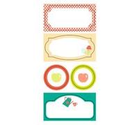 Clairefontaine - 2 planches d étiquettes cadeaux adhésives - Cooking G