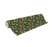 Clairefontaine Papier cadeau rouleau 202111C Excellia 80g motif Forest rouge/vert 50x0,70m