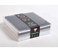 Clairefontaine 20833C - Coffret de 40 Enveloppes Gommées, Format Carré (14x14cm) + 40 Cartes Simples, Format 13,5x13,5cm - Correspondance Pollen - Thème Hiver - 5 Couleurs Différents