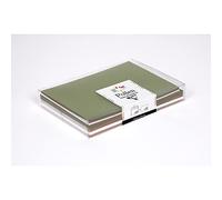 Clairefontaine 20916C - Coffret de 20 Enveloppes + 20 Cartes Noël Nature - Enveloppes Format C6 (11,4x16,2cm) - Cartes Format 11x15,5cm - Correspondance Pollen - Thème Noël Nature - 4 Couleurs