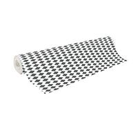 Clairefontaine 211200C - Une Bobine De Papier Cadeau - Papier Alliance 60g - Format : 50x0,70m - Motif : Losanges Noirs Sur Fond Blanc - Emballage Cadeau, Idéal Pour Les Emballages Professionnels
