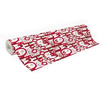Clairefontaine - 211958C - Une Bobine De Papier Cadeau - Papier Alliance 60g - Format : 50x0,70m - Motif : HoHoHo - Emballage Cadeau, Idéal Pour Les Emballages Professionnels