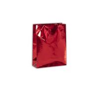 Clairefontaine 212889Cpack - Un lot de 5 Sacs Cadeaux Premium - Format Moyen - 17x6x22 cm - 170g - Motif : Uni Rouge Brillant - Idéal pour : Livre Poche, Boite Jeu, Parfum