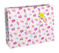Eurowrap 32469-6C - Un Sac Cadeau Excellia- Format Shopping - 37,3x11,8x27,5 cm - 210g - Motif : Cadeaux, Magie, Anniversaire - Emballage Cadeaux, idéal pour : Jeux Société, Puzzles