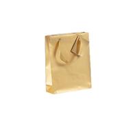 Clairefontaine 212896Cpack - Un lot de 5 Sacs Cadeaux Premium - Format Moyen - 17x6x22 cm - 170g - Motif : Uni Or - Idéal pour : Livre de Poche, Boite De Jeu, Parfum