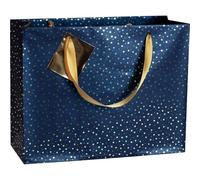 Clairefontaine 212897Cpack - Un lot de 5 Sacs Cadeaux Premium- Format Shopping - 32x13x24,5 cm - 210g - Motif : Ciel étoilé- Emballage Cadeaux, idéal pour : Jeux Société, Puzzles