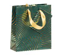 Clairefontaine - 212914Cpack - Un lot de 5 Petits Sacs Cadeaux Premium - Format Pocket - 12x4,5x13,5cm - 170g - Motif : géo or/vert - Idéal Pour : Parfum, Livre Poche