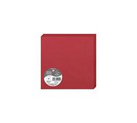 Clairefontaine 2145C - Paquet de 25 Cartes Doubles - Format Carré 16x16cm - 210g/m² - Coloris Rouge Groseille - Cartons d'Invitation Evènements et Correspondance - Gamme Pollen - Papier Premium Lisse