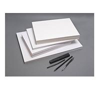 Clairefontaine 21693C Paquet Papier Dessin Croquis - 250 Feuilles Papier Dessin Blanc au Grain Très Léger - 24x32 cm 90g - Idéal pour le Dessin et Croquis au Crayon, Feutre ou Fusain