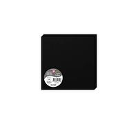 Clairefontaine 2175C - Paquet de 25 Cartes Doubles - Format Carré 16x16cm - 210g/m² - Coloris Noir - Cartons d'Invitation Evènements et Correspondance - Gamme Pollen - Papier Premium Lisse