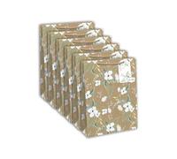 Clairefontaine 223824C - Un Rouleau De Papier Cadeau - Kraft Brut 70g 100% Recyclé - 5mx35cm (Spécial Petite Largeur) - Motif : Écailles Vertes - Emballage Cadeau, Idéal Pour Les Petits Emballages