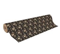 Clairefontaine 223847C - Une Bobine Papier Kraft Brut Recyclé - Dimensions : 50mx70 cm - 70g - Motif : Sapins, Rennes, Frise Noël - Papier Recyclé, Idéal pour Emballage Cadeaux, DIY, Loisirs Créatifs