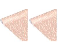 Clairefontaine 223862C - Un Rouleau De Papier Cadeau - Papier Affiche 80g - Dimensions : 5mx35cm (Spécial Petite Largeur) - Motif : Coeurs - Emballage Cadeau, Idéal Pour Les Petits Emballages