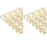 Clairefontaine 223866C - Un Rouleau De Papier Cadeau - Papier Affiche 80g - Dimensions : 5mx35cm (Spécial Petite Largeur) - Motif : Fleurs vintage - Emballage Cadeau, Idéal Pour Les Petits Emballages