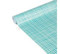 Clairefontaine 223870C - Un Rouleau De Papier Cadeau - Papier Affiche 80g - Dimensions : 5mx35cm (Spécial Petite Largeur) - Motif : Lignes bleues - Emballage Cadeau, Idéal Pour Les Petits Emballages