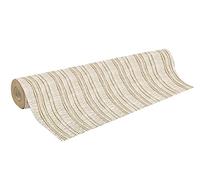Clairefontaine 223881C - Une Bobine De Papier Kraft Brut Recyclé - 50mx70 cm - 70g - Motif : Traits Blancs, Strits Blancs - Papier Recyclé, Idéal pour Emballage Cadeaux, DIY, Loisirs Créatifs