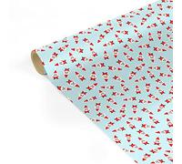 Clairefontaine 223886C - Une bobine papier cadeau Tiny Rolls 5x0,35m (spéciale petite largeur) 80g, Père Noël