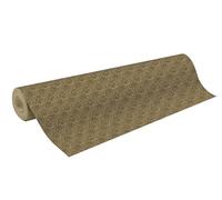 Clairefontaine 223912C - Un Rouleau de Papier Cadeau Grande longueur - Papier Kraft Brut 70g - Motifs : Fleurs élégantes noires - Dimensions : 50x0,70m - Papier cadeau Noël, anniversaire