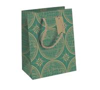 Clairefontaine-223930-3Cpack-Un lot de 6 sacs cadeaux adulte-Formats moyens 21,5x10,2x25,3cm-Planisphère-Explore-Qualité supérieure, Kraft, résistant: 210g - idéal pour : livre, jeux, petits coffrets