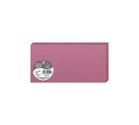 Clairefontaine 22555C - Paquet de 25 Cartes Doubles - Format DL (10,6x21,3cm) - 210g - Coloris Rose Hortensia - Carton d'Invitation Evènements et Correspondance - Gamme Pollen - Papier Premium Lisse