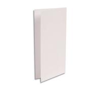 Clairefontaine 22585C - Paquet de 25 Cartes Doubles - Format DL (10,6x21,3cm) - 210g/m² - Coloris Blanc Irisé - Carton d'Invitation Evènements et Correspondance - Gamme Pollen - Papier Premium Lisse