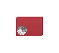 Clairefontaine 2325C - Paquet de 25 Cartes Doubles - Format C6 11x15,5cm - 210g/m² - Coloris Rouge Groseille - Cartons d'Invitation Evènements et Correspondance - Gamme Pollen - Papier Premium Lisse