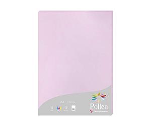 Clairefontaine 24152C - Étui de 25 Feuilles - Format A4 (21x29,7cm) - 210g/m² - Coloris Lilas - Papier d'Invitation Evènements et Correspondance - Gamme Pollen - Papier Premium Lisse