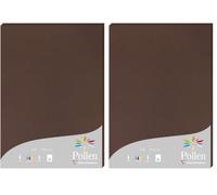 Clairefontaine 24202C - Étui de 25 Feuilles - Format A4 (21x29,7cm) - 210g/m² - Coloris Cacao - Papier d'Invitation Evènements et Correspondance - Gamme Pollen - Papier Premium Lisse (Lot de 2)