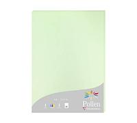 Clairefontaine 24205C - Étui de 25 Feuilles - Format A4 (21x29,7cm) - 210g/m² - Coloris Vert - Papier d'Invitation Evènements et Correspondance - Gamme Pollen - Papier Premium Lisse