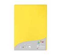 Clairefontaine 24217C - Étui de 25 Feuilles - Format A4 (21x29,7cm) - 210g/m² - Coloris Jaune Soleil - Papier d'Invitation Evènements et Correspondance - Gamme Pollen - Papier Premium Lisse