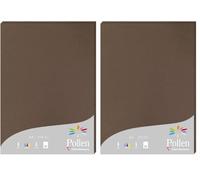 Clairefontaine 24292C - Étui de 25 Feuilles - Format A4 (21x29,7cm) - 210g/m² - Coloris Marron Taupé - Papier d'Invitation Evènements et Correspondance - Gamme Pollen - Papier Premium Lisse (Lot de 2)