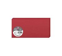 Clairefontaine Paquet de 25 cartes pliées Pollen 106 x 213 mm 210 g/m² Rouge cerise