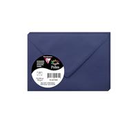 Clairefontaine Enveloppes 25740C – Paquet de 20 Mini 7,5×10 cm Bleu nuit 120 g/m² gommées