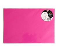 Clairefontaine 26121C - Sachet de 5 Feuilles - Format A4 (21x29,7cm) - 120g/m² - Coloris Fuchsia - Invitation Evènements et Correspondance - Gamme Pollen - Papier Premium Lisse
