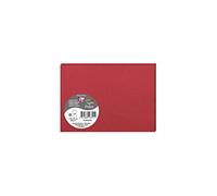 Clairefontaine 26325C - Sachet de 5 Cartes Doubles - Format C6 (11,x15,5cm) - 210g/m² - Coloris Groseille - Invitation Evènements et Correspondance - Gamme Pollen - Papier Premium Lisse