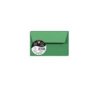 Clairefontaine 26591C - Sachet de 5 Enveloppes Auto-Adhésives - Format 9x14cm - 120g/m² - Coloris Vert Sapin - Invitation Evènements et Correspondance - Gamme Pollen - Papier Premium Lisse